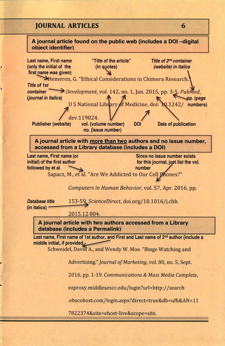 Citing Your Sources - MLA Format - Page 7